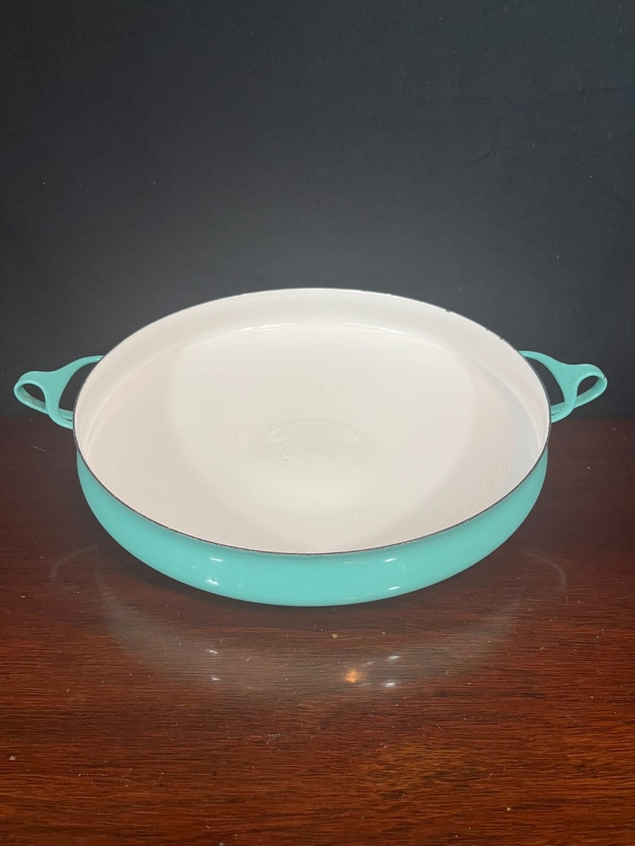 Vintage Dansk Turquoise Enamel on Steel Paella Pan - Jens