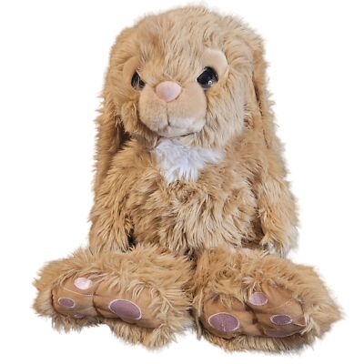 Rabbit Bunny Easter Basket Large17'' BrownTan White Pink Stuffed Animal Plush Toy