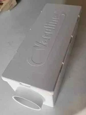 Vaculine Universal White Central Vacuum Muffler - 9 x 3.38 - Fits 2" Diameter