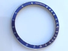 Bezel w/ Insert Seiko 6138-0030 6138-0031 Kakume chron Blue Tachymeter 6138
