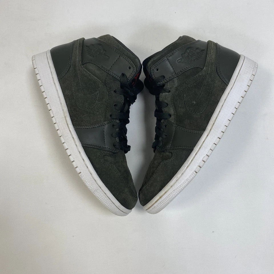 Jordan 1 Mid Sequoia Max 橙色 554274-302 男式 7 码橄榄绿 — 第 2/4 张图片
