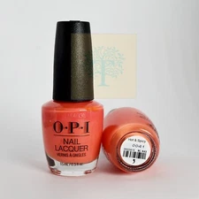 OPI Nail Lacquer 0.5oz/15mL Brand New Authentic - Hot & Spicy - H43