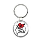 Basenji: Gift Round Keychain Dog Breed Pet I Love My Cute Puppy Dogs Pets