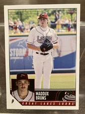 2024 Choice Maddux Bruns Great Lakes Loons Team Card Dodgers