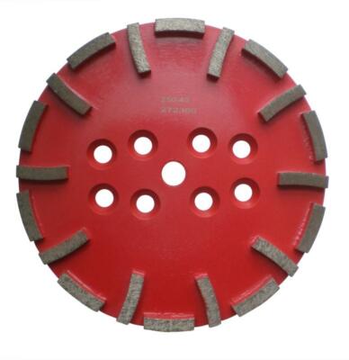 WEFARU Diamant Bodenschleifteller 250 Mm – Für Mittelharten Beton, 20 Segmente, #40/60 – Passt Für GÖLZ, Blastrac, Clipper