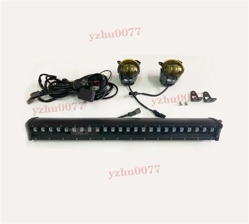 2020-2022 For Land Rover Defender White Bumper Grille Lights/Yellow Fog Lights - Picture 2 of 7