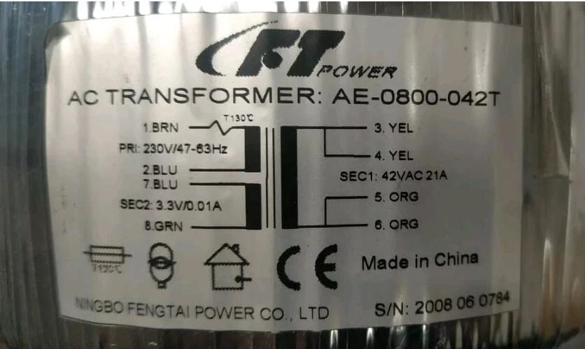 trasformatore toroidale 800VA - Immagine 2 di 2