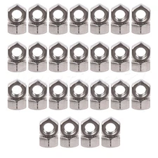 25 Pcs Stainless Steel Hex Head Hexagon Nuts 5/16-18inch for Industrial