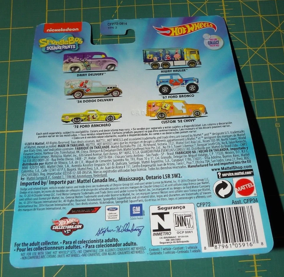 2015 Hot Wheels Pop Culture - SpongeBob SquarePants - '67 Ford Bronco - Image 3 of 4