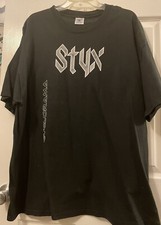 STYX Cyclorama 2003 Men's Size XXL Black Double Sided Tour Gildan T-Shirt