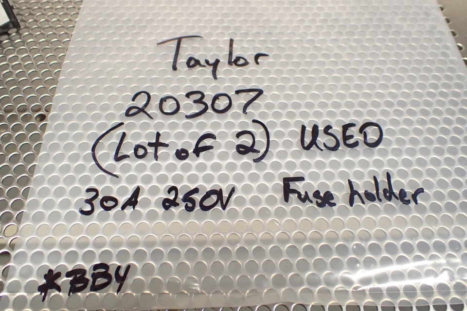 Portafusibles Taylor 20307 30A 250V usados con garantía (lote de 2) Foto 2 de 4