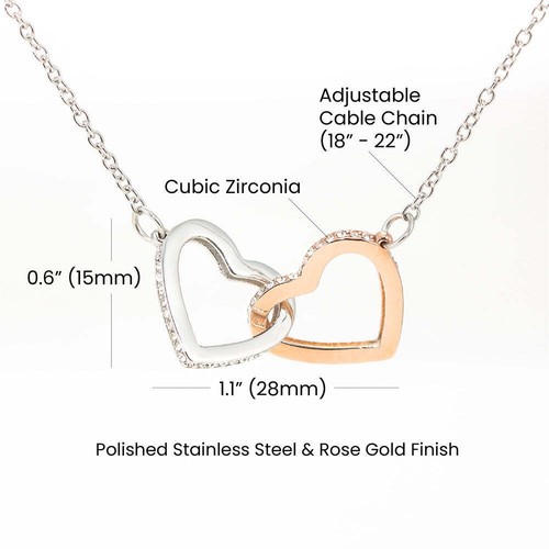 To My Daughter Necklace, Gift For Daughter From Mom, Daughter Mother Necklace IH - Picture 3 of 8