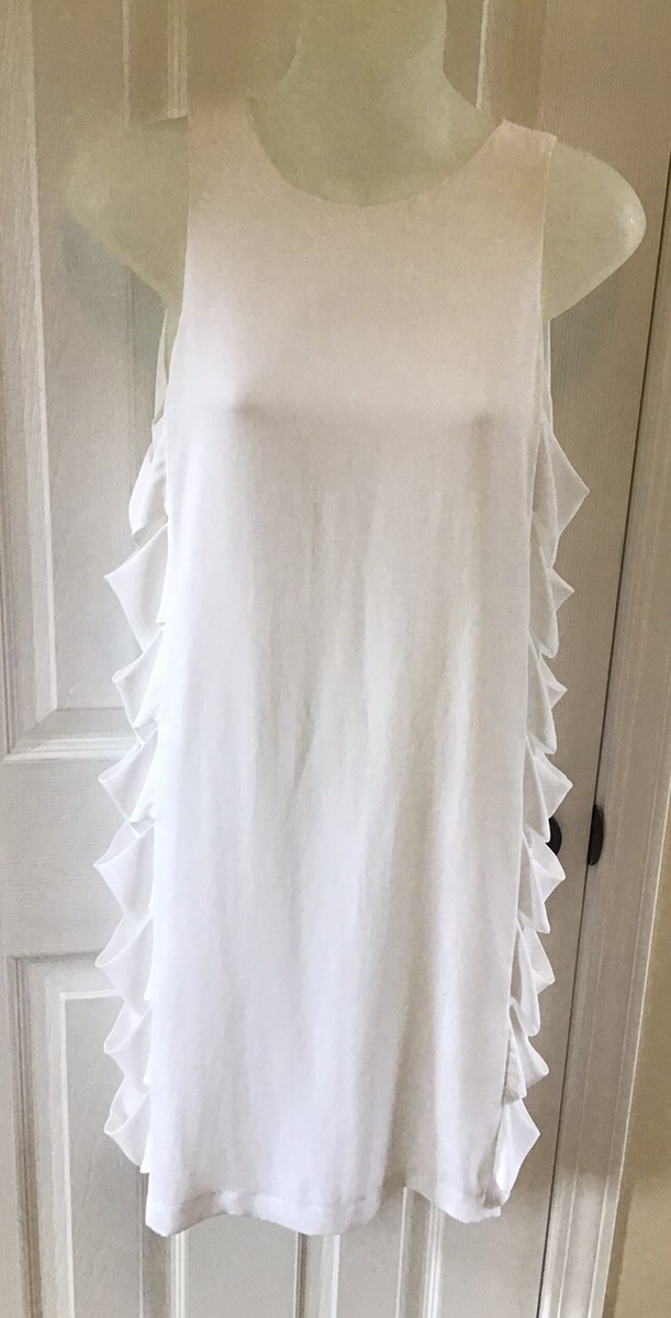 SALE！【BCBG MAXAZRIA】Eren White Cutout Sleeveless Dress BCBG MAX AZRIA Eren White Side Cut Out Sleeveless Lined