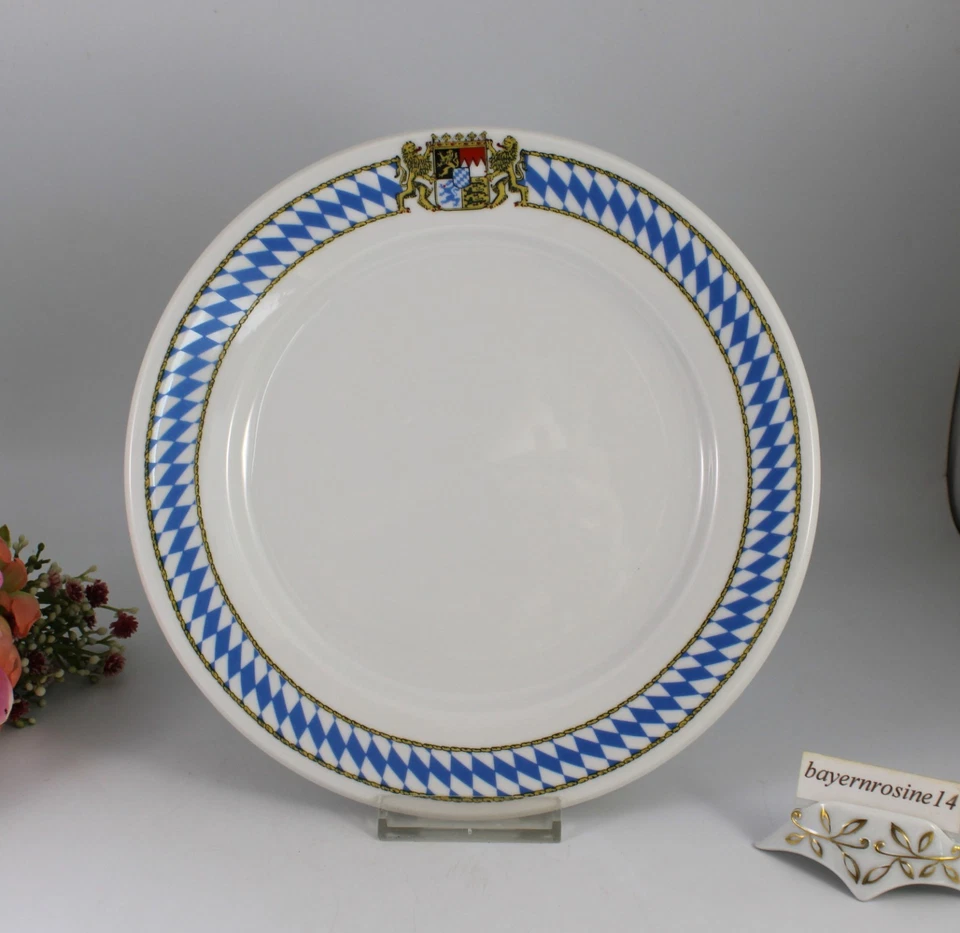 Seltmann Weiden Compact Bayern "Weißwurst", Speiseteller / Teller flach 23 cm. - Bild 1 von 4