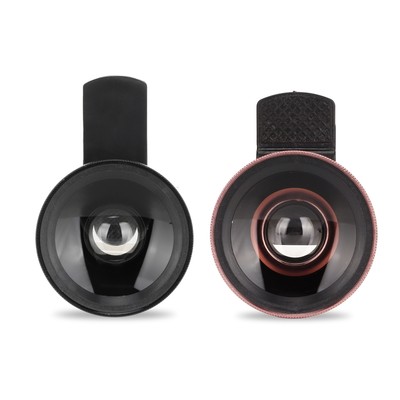 Phone Lens 2 In 1 HD Professional Universal Clip 0.45X Wide Angle 12.5X Macro CB