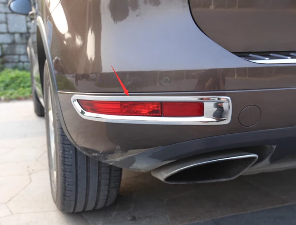 Cubierta de marco de luz antiniebla trasera de plástico ABS para Volkswagen Touareg 11-2018 Foto 2 de 4