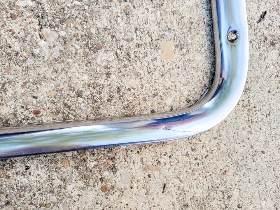 Camión Chevy GMC 1947 1950 puerta inoxidable ventana adorno molduras original GM pr Foto 4 de 4