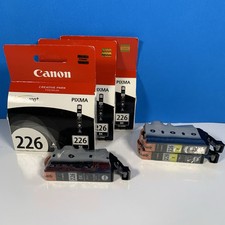 Genuine 6 Pack Canon 226 4 Black Ink Cartridge, CLI-226BK, 2 Yellow CLI-226Y