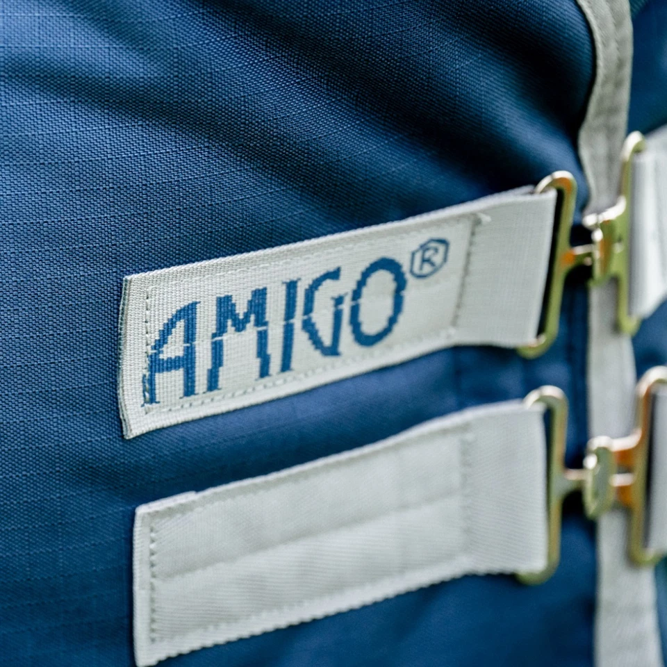 Horseware Ireland Navy/Titanium Grey 140 cm Weidedecke Amigo 0g Ripstop 900D - Bild 4 von 4
