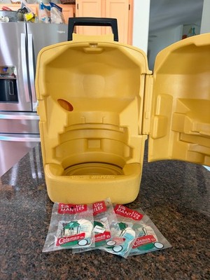 Coleman ランタン　キャリーケース イエロー Vintage Coleman Yellow Clamshell Lantern Carrying/Storage Case 2