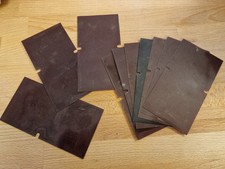 10 Pertinax Platten  je 14,5 x 7,7 cm Stärke 0,05mm - Abschnitte, zum basteln