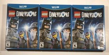Lot of 3 copies of Lego Dimensions (Nintendo Wii U, 2012) GAME ONLY, NEW CASES