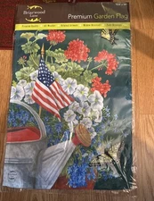 "American Garden" Decorative Garden Flag 18"x12.5