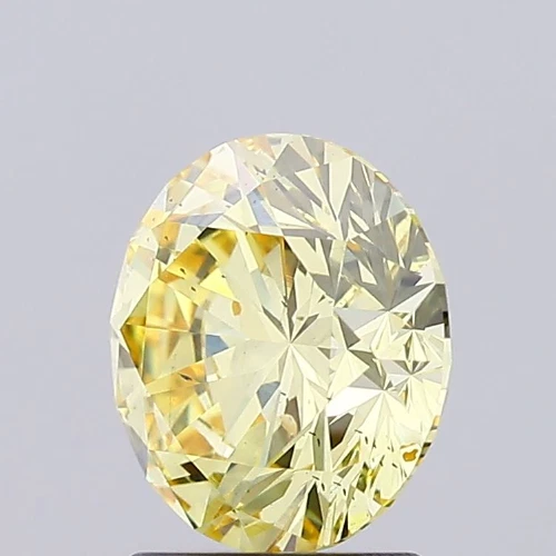 Loose 2ct Round Excellent Cut S11 Light Yellow Lab Grown Diamond IGI Certified - Image 2 of 4