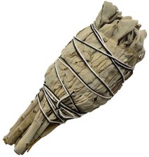 California White Sage Smudge Stick 4" Cleansing Purifying Ritual Prayer