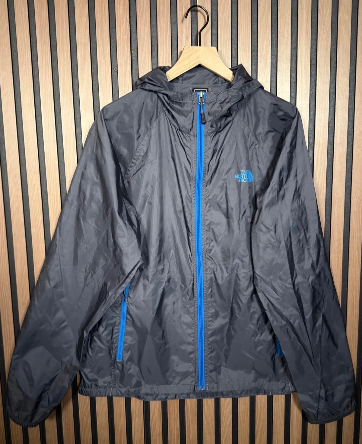 The North Face Jacket Large Mens Grey Boreal Insulated Full Zip 100% Nylon image 1