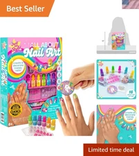 All-In-One Nail Art Solution: Vibrant Polishes & Trendy Decals for DIY Styles