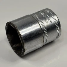 Snap On Tools FSM151 3/8 Dr 6Pt Metric 15mm Flank Dr Shallow Socket USA 1983 VTG