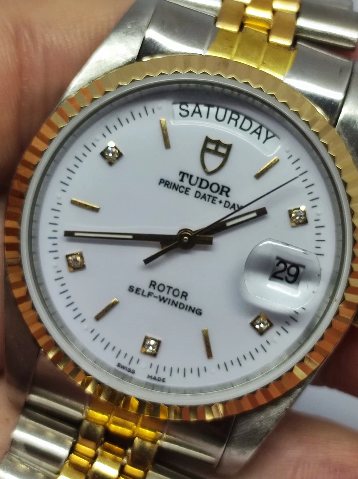 Tudor 76213 Diamond Day Date Automatic Watch  - Read Description #1333 - image 2 of 4