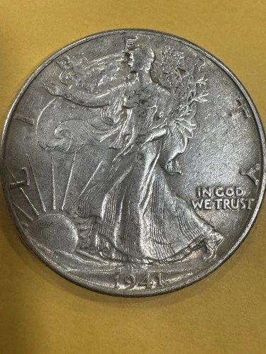 BU 1941 (P) Walking Liberty Half Dollar  90% Silver XF Free Shipping