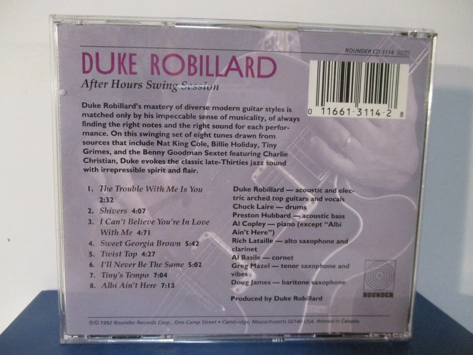 Duke Robillard : After Hours Swing Session - CD - MINT condition - 25-3507 - Image 2 of 3