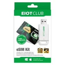 Global eSIM Card Kit - Works with Phone, Laptop - EIOTCLUB for 200+ Countries