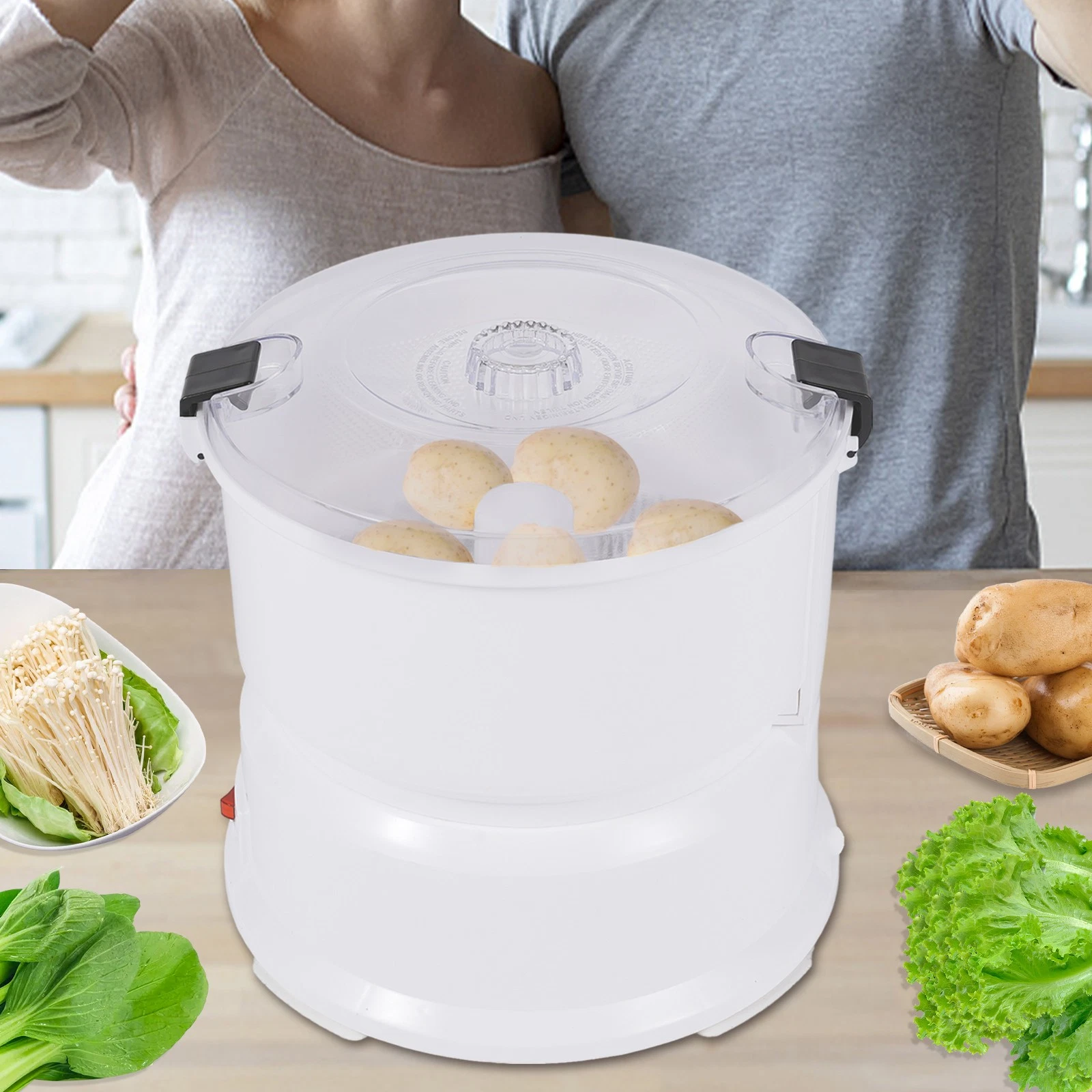 Electric Potato Peeler 85W Kitchen Automatic Vegetable Potato Peeling Machine
Opens in a new window