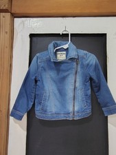 Osh Kosh b'gosh girls zip up denim jean jacket 3T toddler