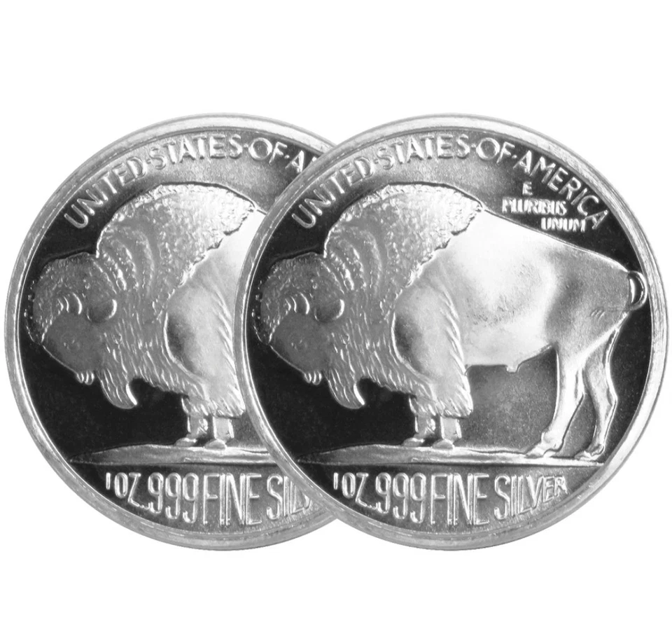 Two 1 oz Pure Silver Rounds – Mixed Bullion, Collector & Investment Lot! - Image 2 of 4