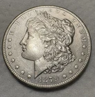 1879 O Silver Morgan AU+ Clashed, Maybe VAM-36, Dble Bottom Of “9”+ Spiked Eagle