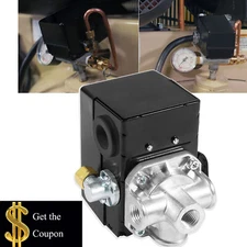 For Ingersoll RAND #I-R 23474570-A Pressure Switch W/Unloader Valve Lever 4 Port