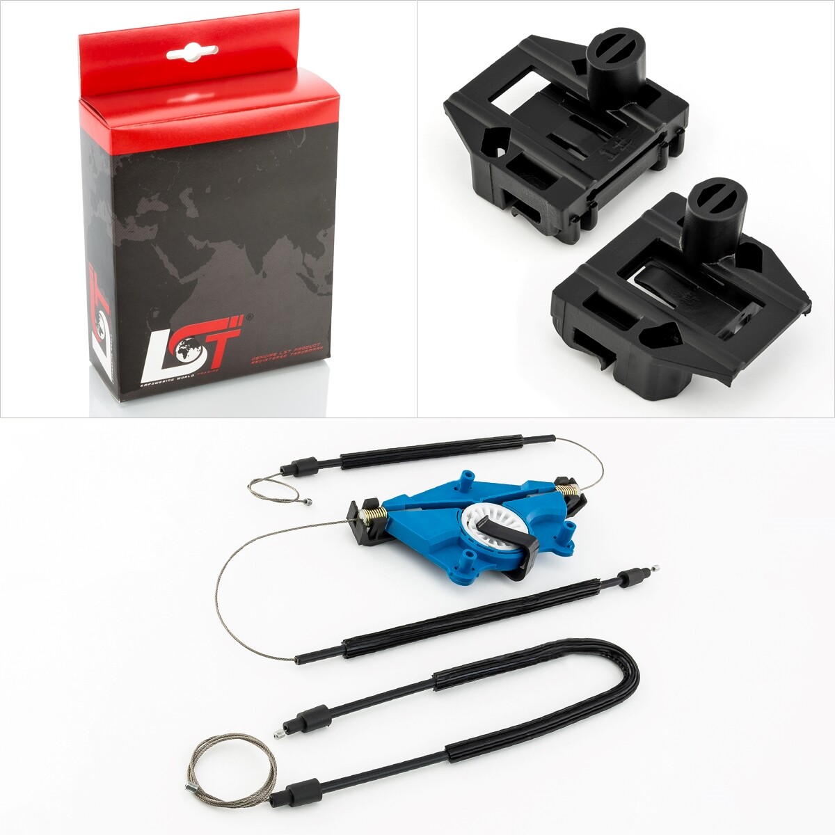 Window Lifter Repair Kit Set with Housing Front Left for SKODA FABIA 6Y