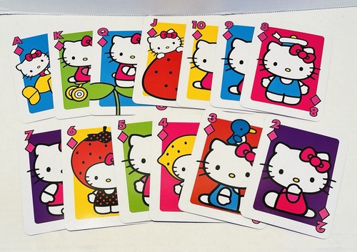 HELLO KITTY Jumbo Card Games By Sanrio USA 2014 Instructions Included - Picture 13 of 14