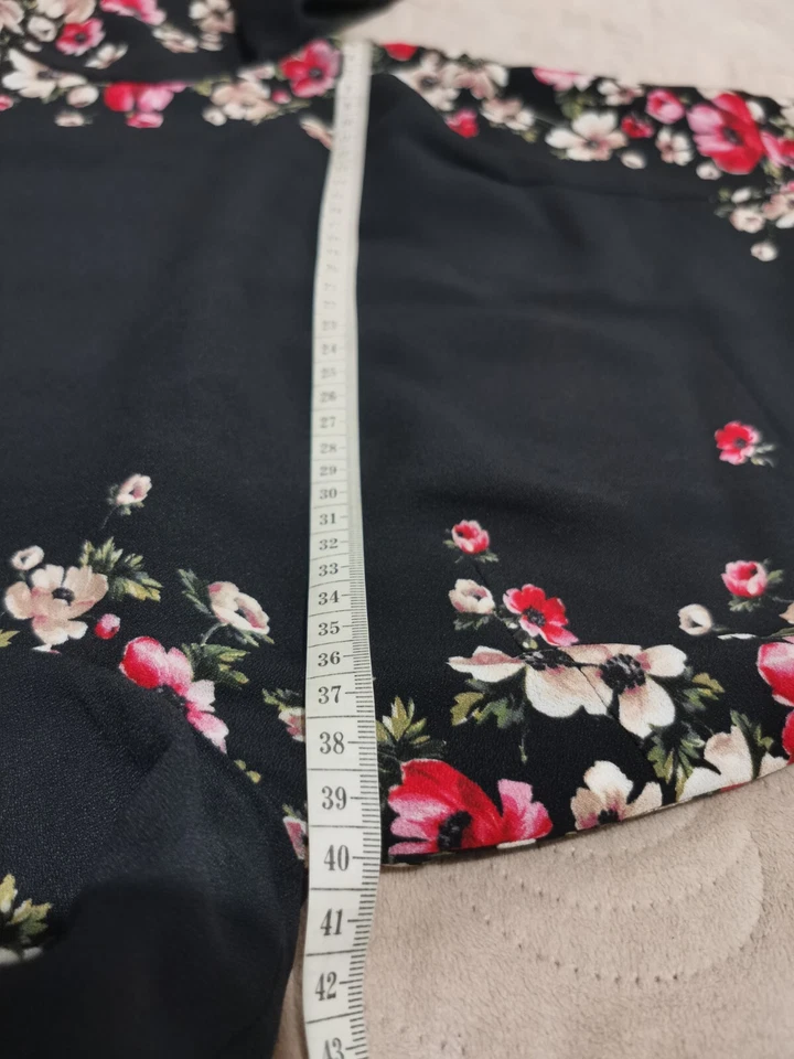 🆓US🛃 Dolce & Gabbana floral printed cady black dress IT 38 - Image 3 of 4