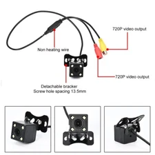 HD Car Rear View Reverse Rear Backup Camera Parking Waterproof Night Visions