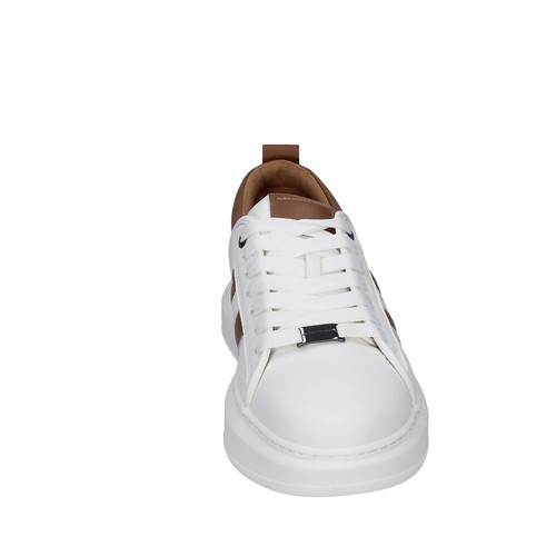 Scarpe uomo ALEXANDER SMITH 42 EU sneakers bianco pelle marrone EX549-42 - Photo 4 sur 5