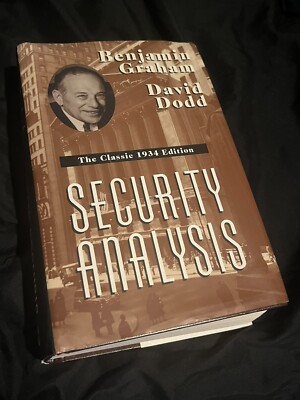 Security Analysis (1934 Ed) by Benjamin Graham, McGraw Hill Hardcover 1962