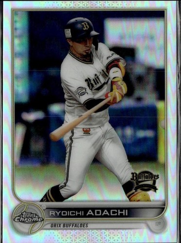 2022 Topps Chrome NPB Aqua Refractor 136 Ryoichi Adachi /199 Orix
