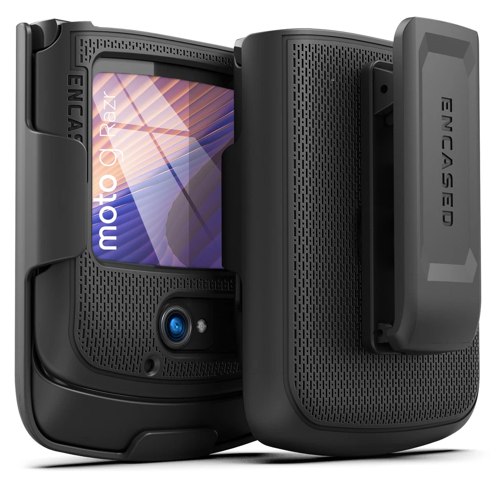 Motorola Razr 5G Flip Belt Clip Case, Slim Phone Case with Holster - Image 3 of 4