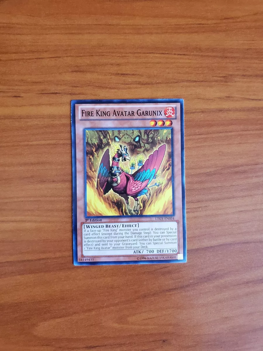 YuGiOh Lord of the Tachyon Galaxy Common Fire King Avatar Garunix  LTGY-EN034 